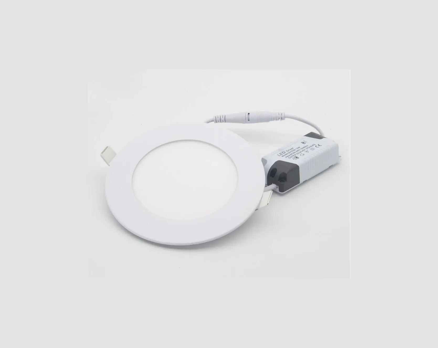 Round recessed slim LED panel light